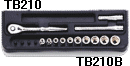 6.3sq １３点組ソケットレンチセットTB210